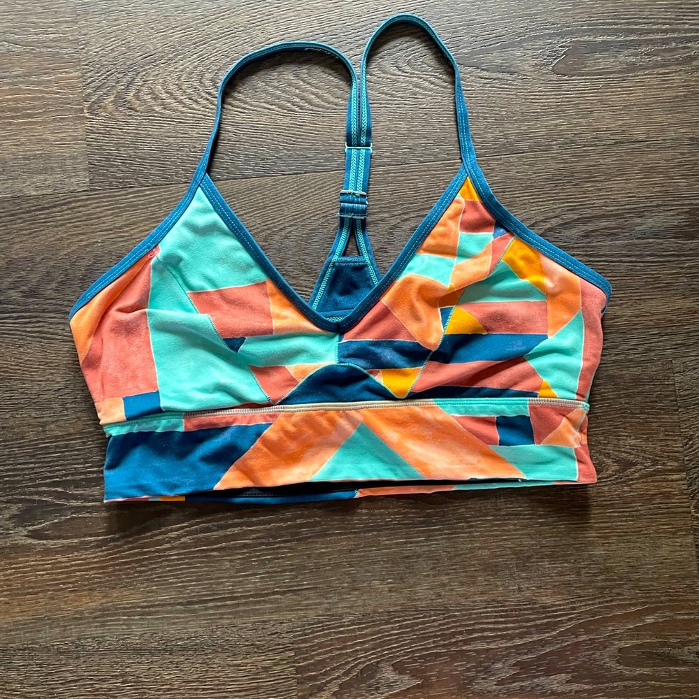 Prana Tyrner Bra - size large - color Liqueur Seaglass